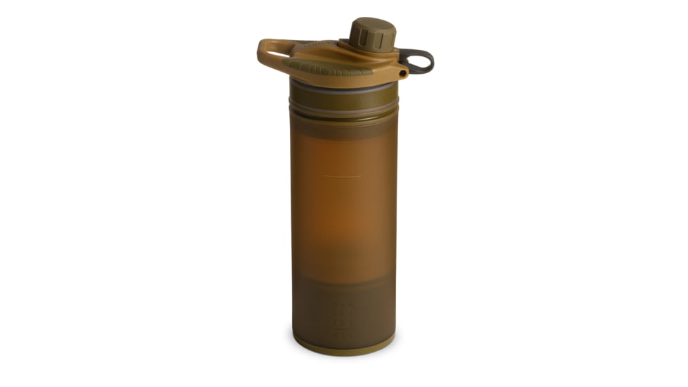 Grayl GeoPress Purifier Bottle, Coyote Brown, 24 oz, 400-CBN