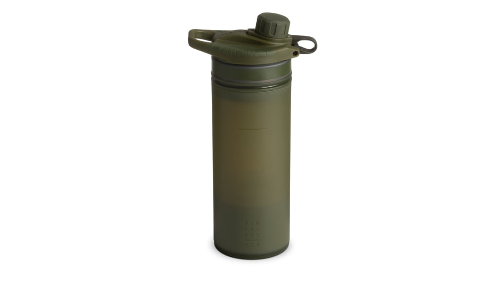 Grayl GeoPress Purifier Bottle, Olive Drab, 24 oz, 400-ODG