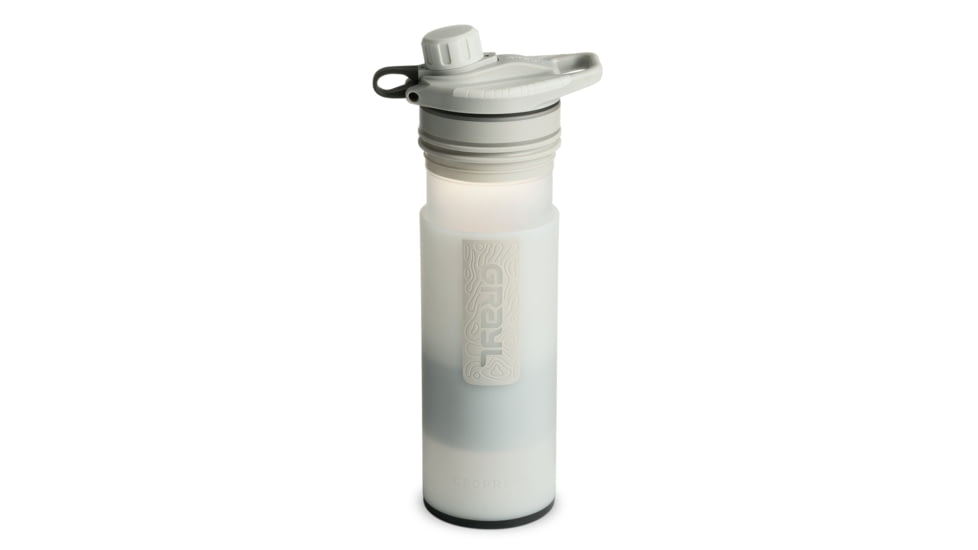 Grayl GeoPress Purifier Bottle, Peak White, 24 oz, 400-PWH