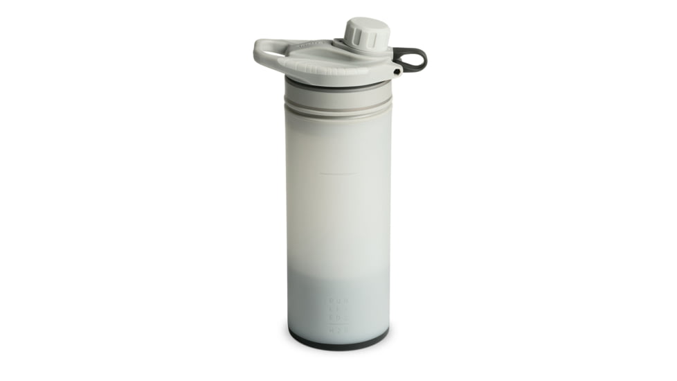 Grayl GeoPress Purifier Bottle, Peak White, 24 oz, 400-PWH
