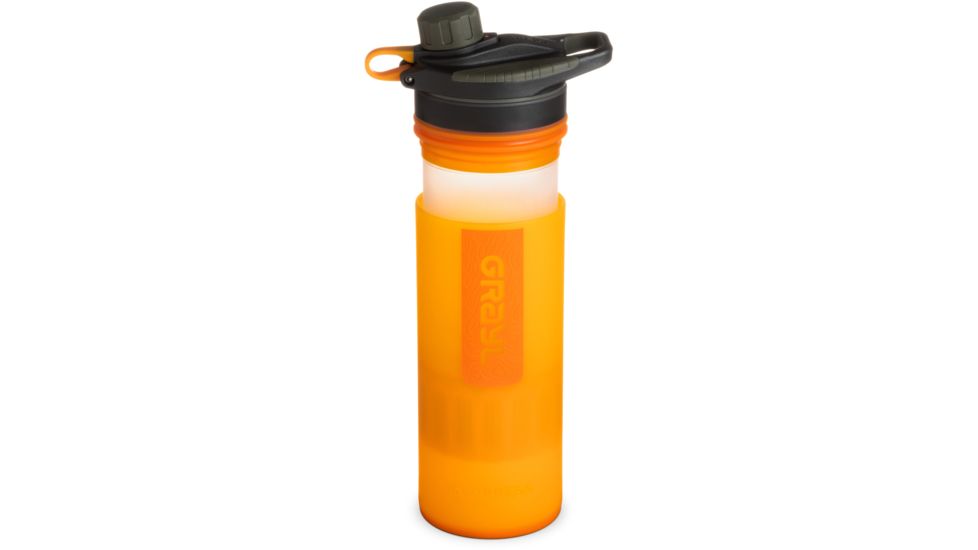 Grayl GeoPress Purifier Bottle, Visibility Orange, 24 oz, 400-ORN