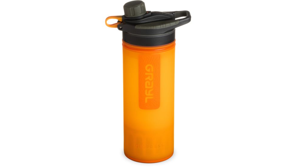 Grayl GeoPress Purifier Bottle, Visibility Orange, 24 oz, 400-ORN