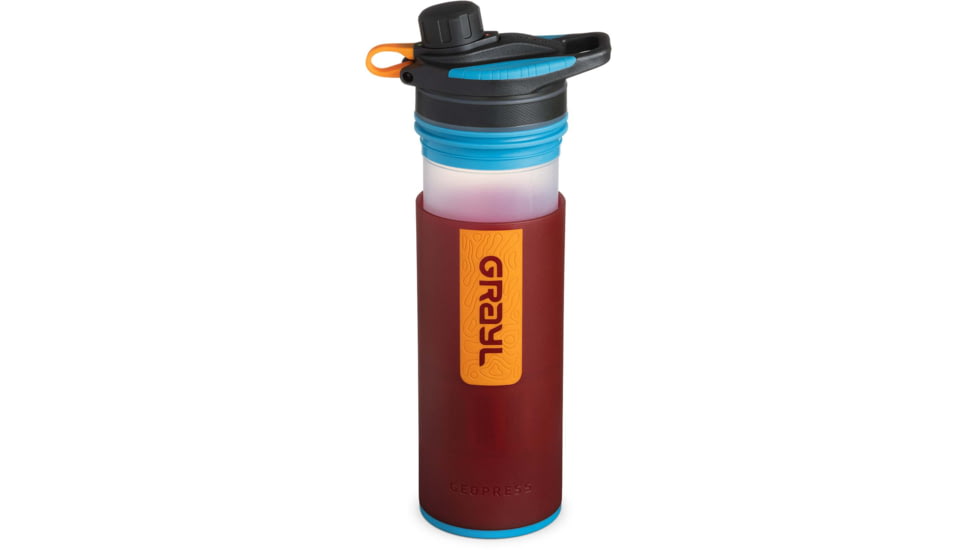 Grayl GeoPress Purifier Bottle, Wanderer Red, 29 oz, 400-WDR