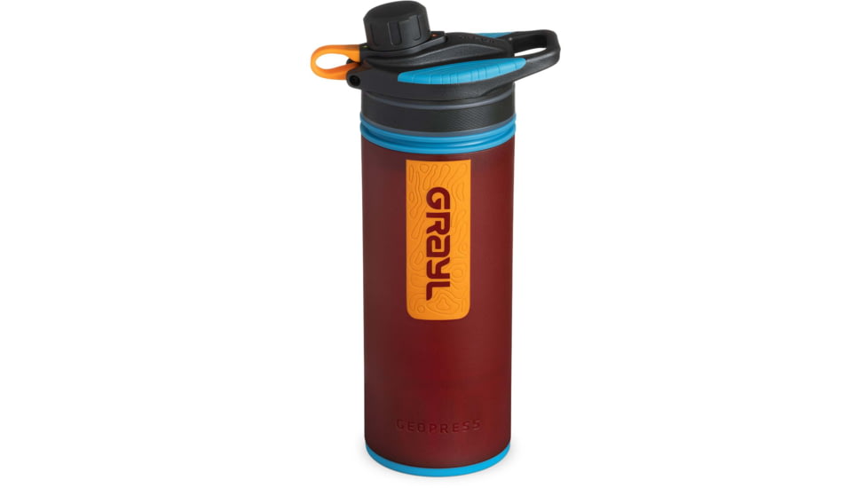 Grayl GeoPress Purifier Bottle, Wanderer Red, 29 oz, 400-WDR