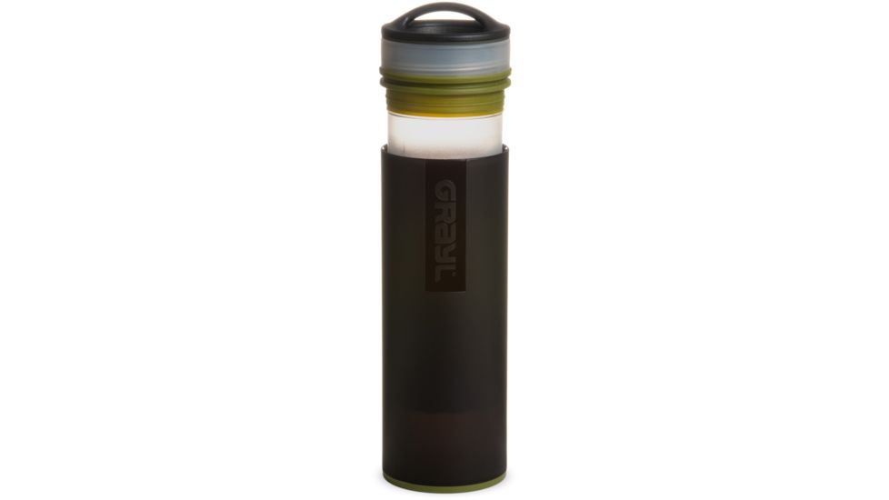 Grayl Ultralight Compact Purifier Bottle, Camo Black, 16 oz, ULC-01-CB