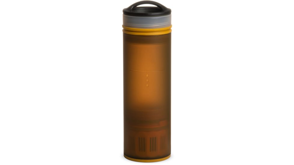 Grayl Ultralight Compact Purifier Bottle, Coyote Amber, 16 oz, ULC-01-CA