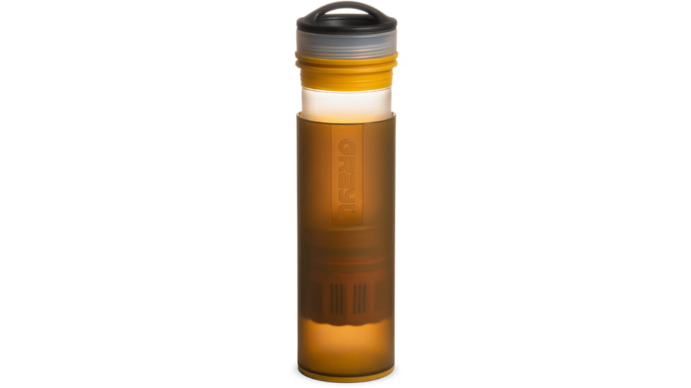 Grayl Ultralight Compact Purifier Bottle, Coyote Amber, 16 oz, ULC-01-CA