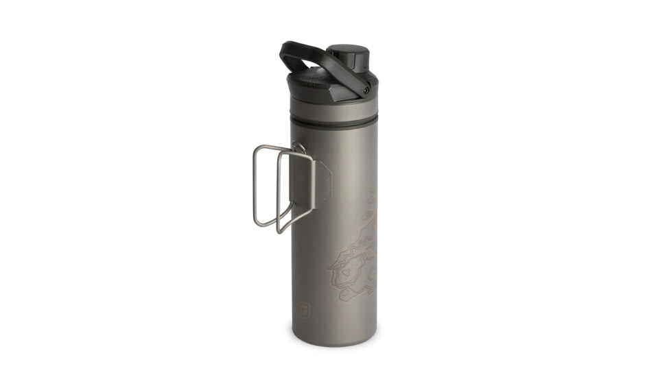 Grayl UltraPress Purifier Bottle, Covert Black, 16.9 oz, 511-SEA-COV