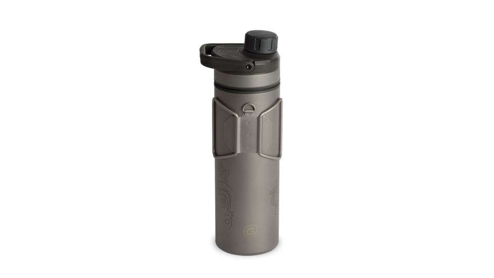 Grayl UltraPress Purifier Bottle, Covert Black, 16.9 oz, 511-SEA-COV