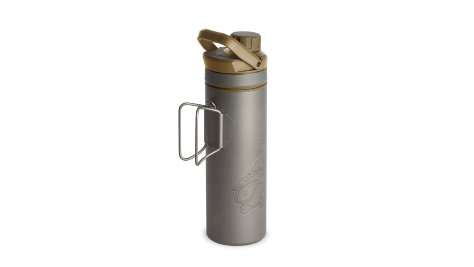 Grayl UltraPress Purifier Bottle, Coyote Brown, 16.9 oz, 511-SEA-CBN