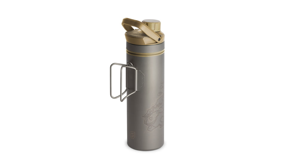 Grayl UltraPress Purifier Bottle, Desert Tan, 16.9 oz, 511-SEA-DTN