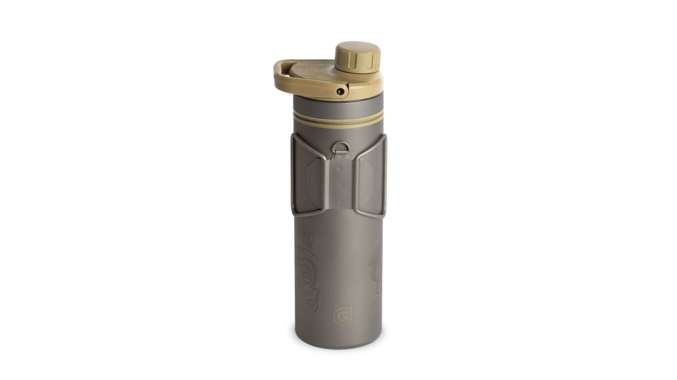 Grayl UltraPress Purifier Bottle, Desert Tan, 16.9 oz, 511-SEA-DTN