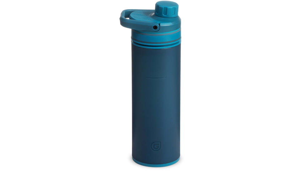 Grayl UltraPress Purifier Bottle, Forest Blue, 16.9 oz, 500-FOR