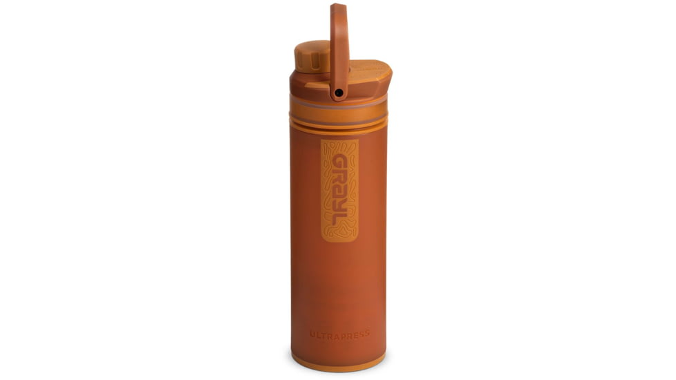 Grayl UltraPress Purifier Bottle, Mojave Red Rock, 16.9 oz, 500-MRR