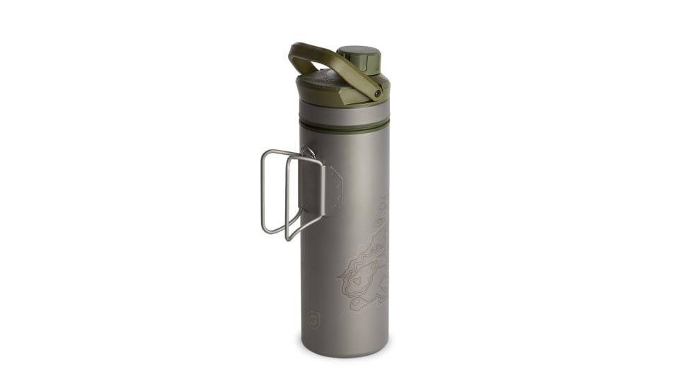Grayl UltraPress Purifier Bottle, Olive Drab, 16.9 oz, 511-SEA-ODG