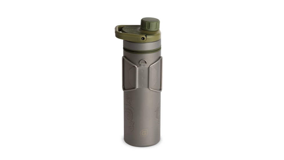 Grayl UltraPress Purifier Bottle, Olive Drab, 16.9 oz, 511-SEA-ODG