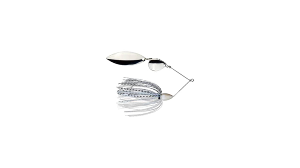 Greenfish Tackle Ballistic Blade - Colorado/Willow, White, 3/8oz, BBLWH38CW