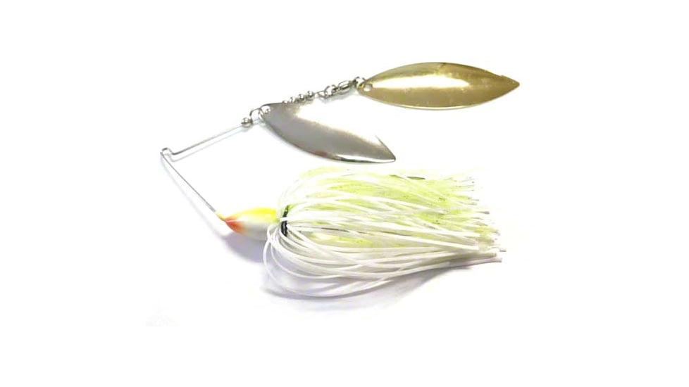 Greenfish Tackle Ballistic Blade - Willow/Willow, Chartreuse/white, 1/2oz, BBLCHWH12WW