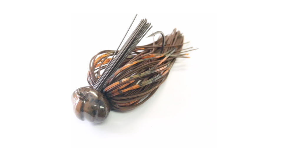 Greenfish Tackle Crawball football Jig Living Rubber Brown Craw 3/4 oz., CBFJLRBC34