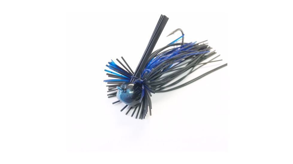 Greenfish Tackle Itty Bitty Finesse Jig Black Blue 3/8 oz., IBFJLRBB38