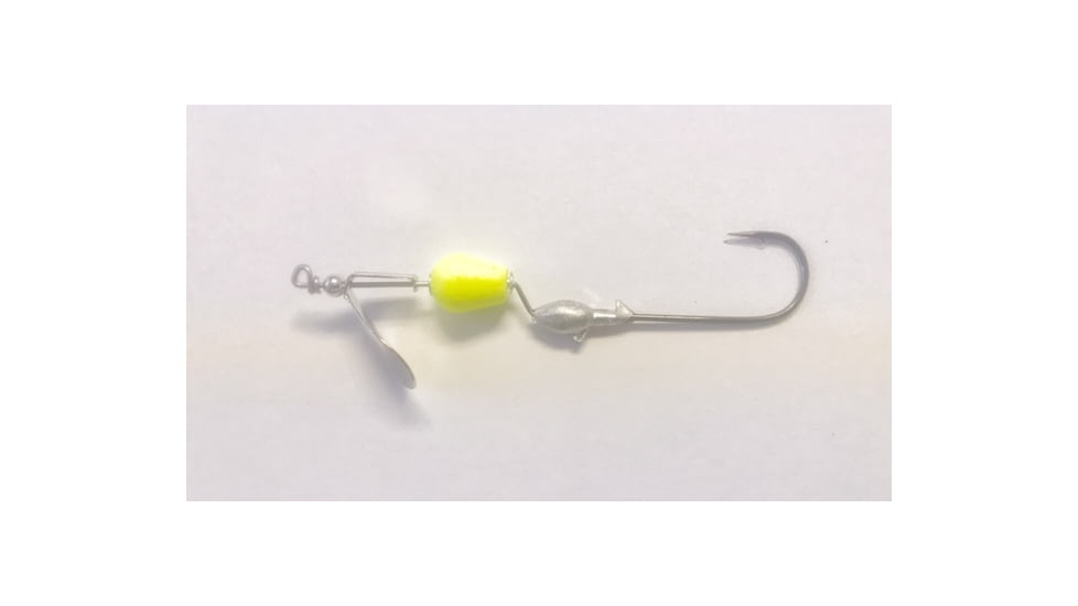 Greenfish Tackle Ploppin Toad Toter, Nickel/Chartreuse, PTTNC