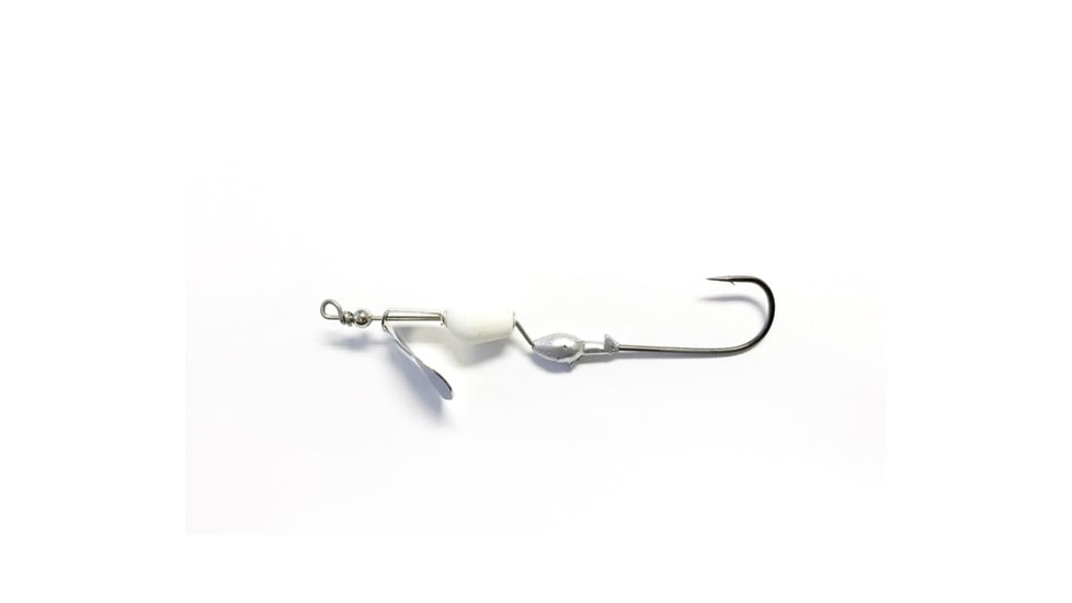 Greenfish Tackle Ploppin Toad Toter, Nickel/White, PTTNW