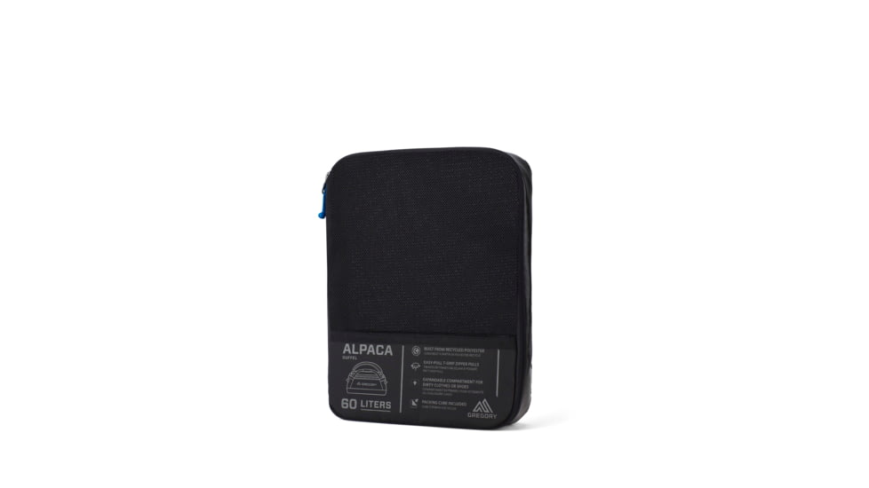 Gregory Alpaca 60L Duffel Bag, Obsidian Black, One Size, 147898-0413