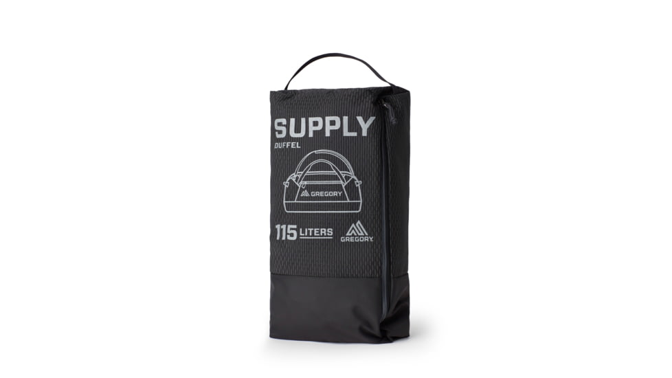 Gregory Supply Duffel 115 Bag, Obsidian Black, One Size, 147900-0413