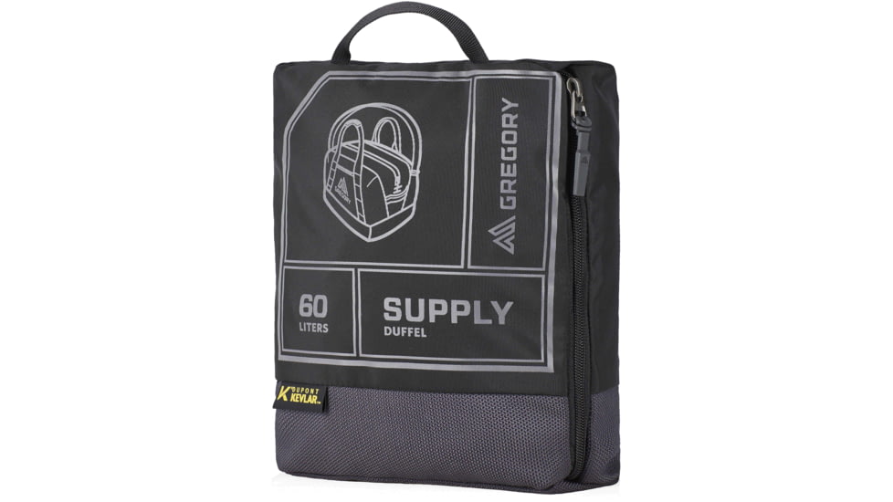 Gregory Supply Duffel 60 Bag, Obsidian Black, One Size, 132716-0413