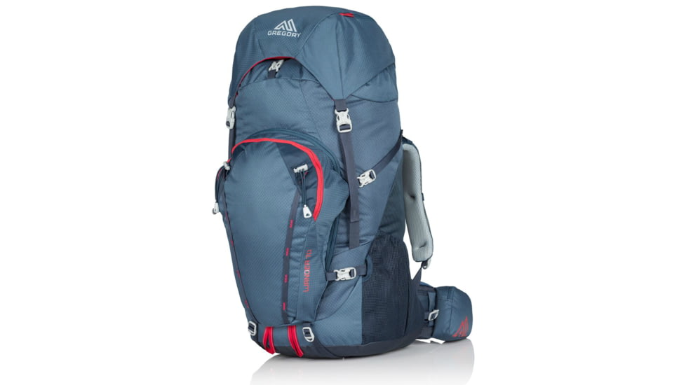 Gregory Wander 70 Youth Pack-Navy Blue/Red-One Size