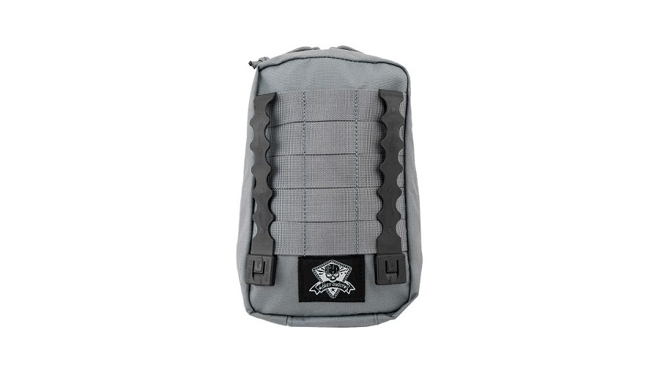 Grey Ghost Gear Small Medical Pouch, MALICE Clips for MOLLE/PALS, Wolf Gray 4003-28