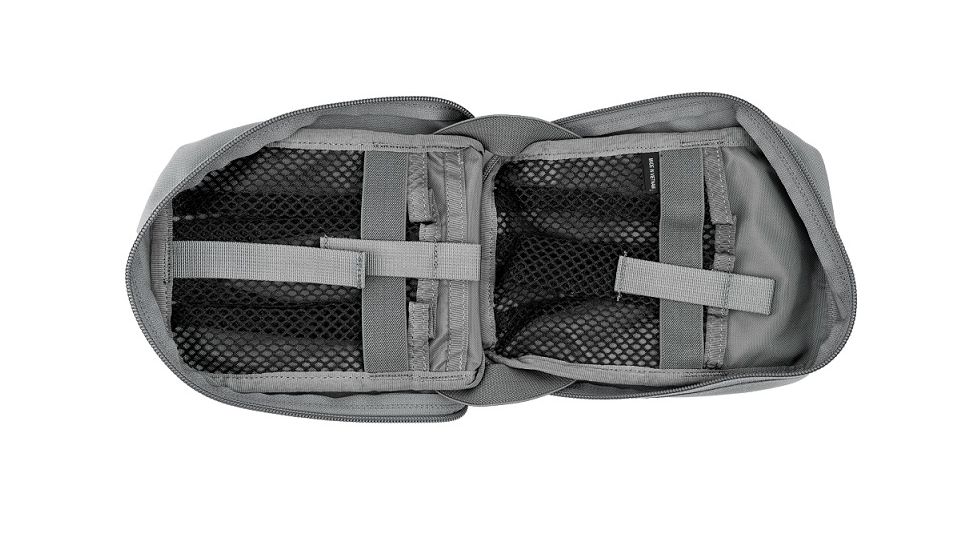Grey Ghost Gear Small Medical Pouch, MALICE Clips for MOLLE/PALS, Wolf Gray 4003-28