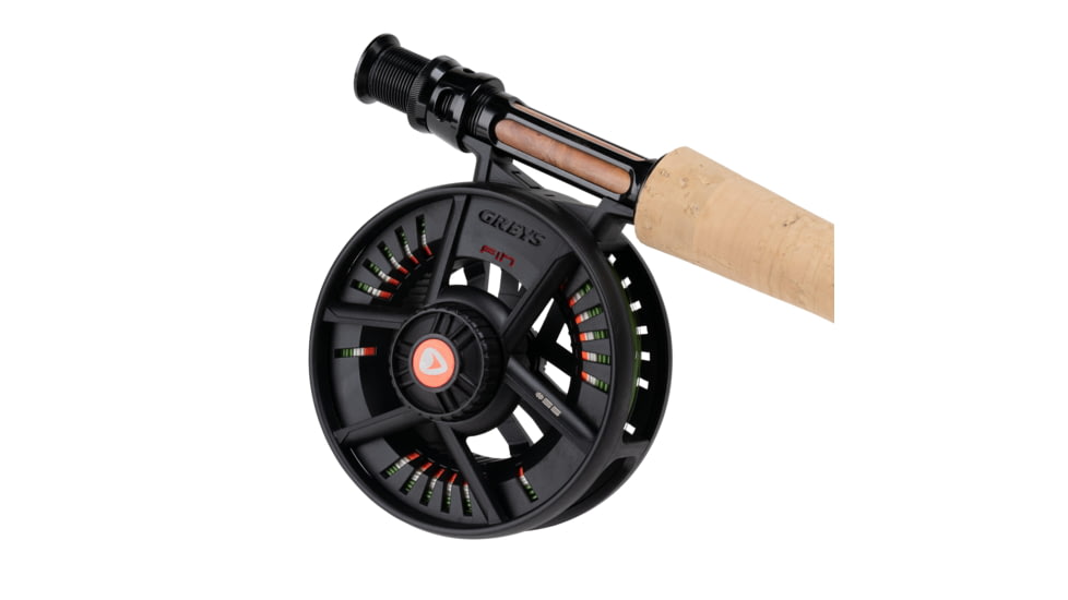Greys Fin Fly Combo, 1.0/1, Right/Left, 5/6, 8ft. Rod Length, Medium Fast Action, 4 Pieces Rod, Grey, GCBOFIN804
