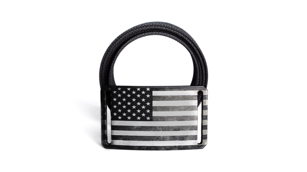 Grip6 Standard USA Black Flag Buckle w/Black Strap, 40, SB-USA-NJA-MS-JET-1.5-40