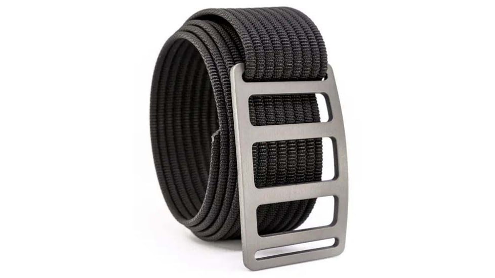 Grip6 Standard Vert Grey Buckle w/Black Strap, 30, SB-VERT-GML-MS-JET-1.5-30