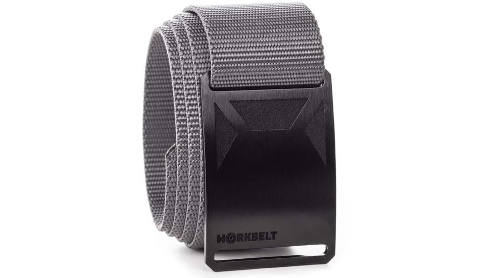 Grip6 Workbelt Black Buckle w/Grey Strap, 42, WB-NINJA-WS-WFG-1.75-42