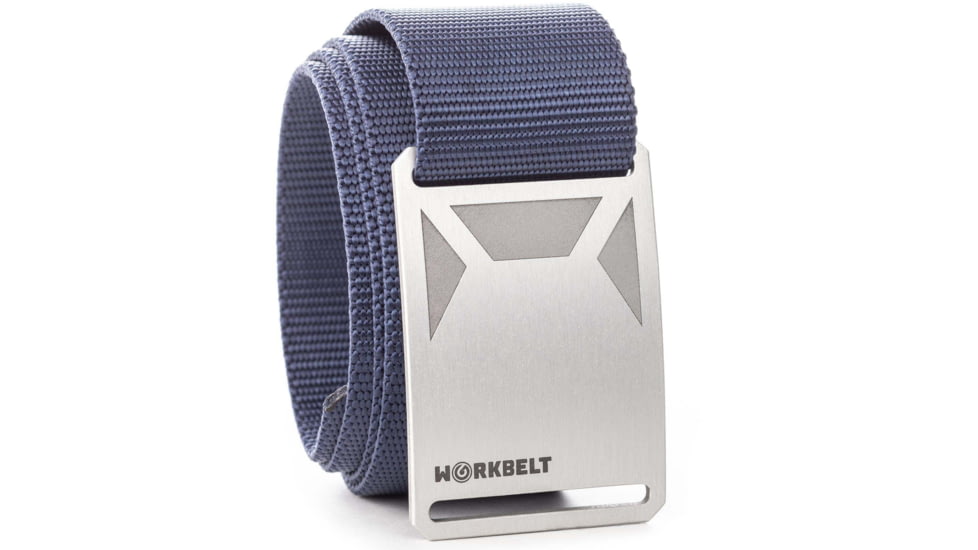 Grip6 Workbelt Silver Buckle w/Navy Strap, OS, WB-GRANITE-WS-DSK-1.75-OS