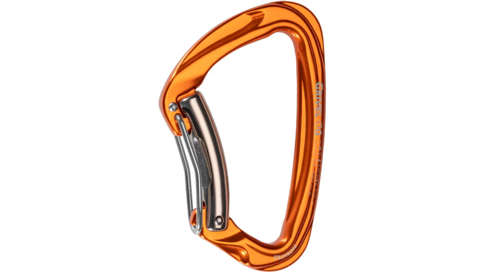 Grivel Sigma Twin Gate Carabiner, Orange/Silver, 389437