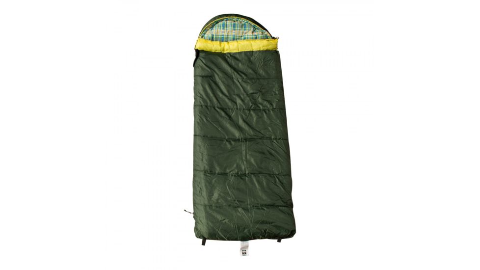Grizzly Kid +0 Degree Sleeping Bag, Green, Large, 30061