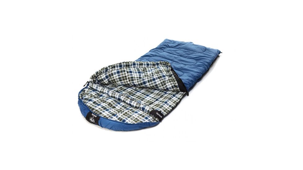 Grizzly Ripstop -25 Degree Sleeping Bag, Blue, Large, 40006