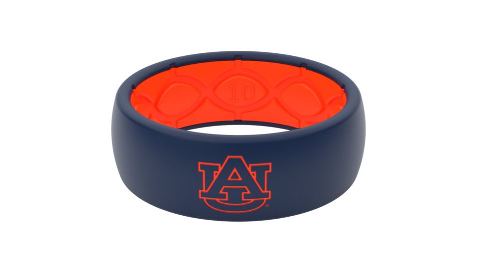 Groove Life Original Collegiate Auburn Full Logo Silicone Ring, Blue, 11, 19167