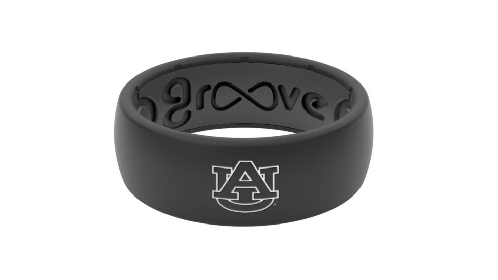 Groove Life Original Collegiate Auburn  Silicone Ring, Black, 7 TGV-RNG-OR-CL-AUBN-BK-07