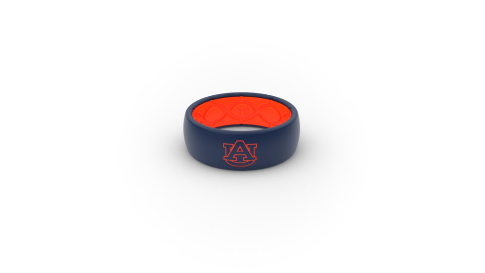 Groove Life Original Collegiate Auburn  Silicone Ring, Blue/Orange, 11 TGV-RNG-OR-CL-AUBN-BO-11