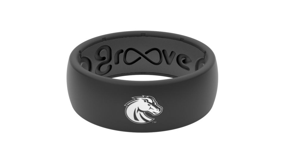 Groove Life Original Collegiate Boise State Silicone Ring, Black, 7 TGV-RNG-OR-CL-BOIS-BK-07