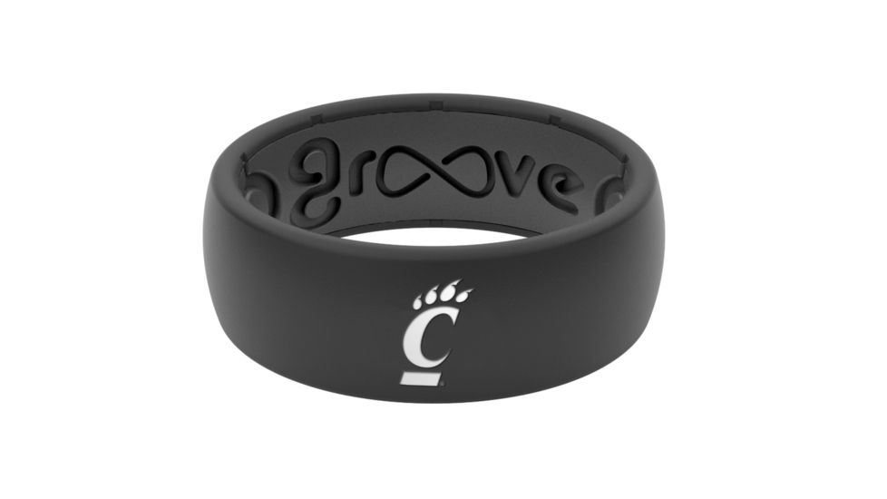 Groove Life Original Collegiate Cincinnati Silicone Ring, Black, 7 TGV-RNG-OR-CL-CINC-BK-07