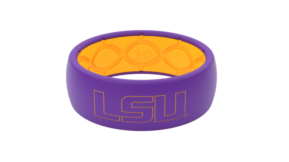 Groove Life Original Collegiate Louisiana State Silicone Ring, Purple/Gold, 14, 19846