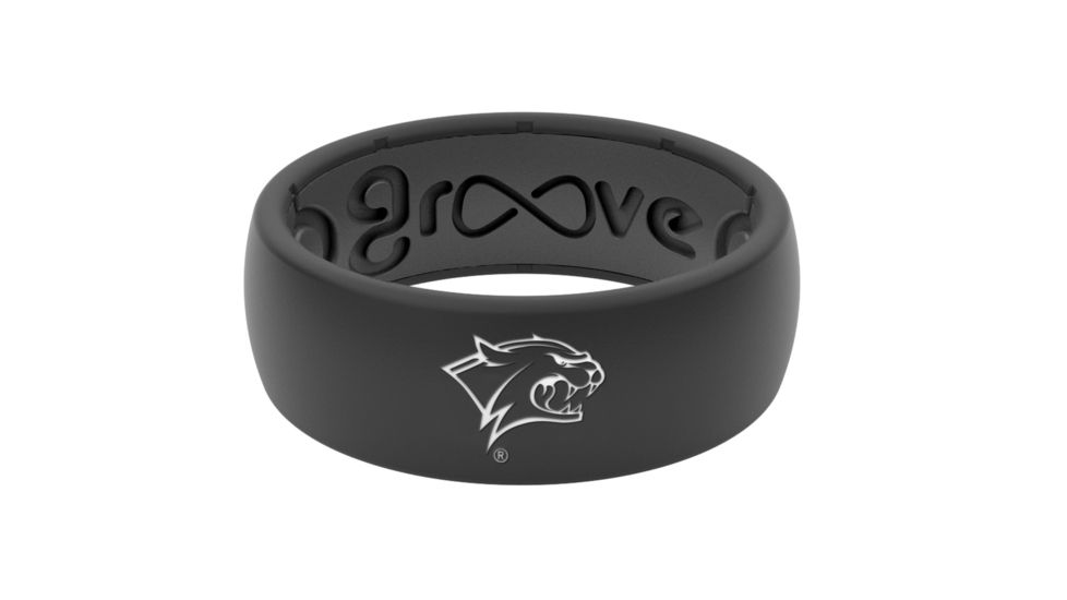 Groove Life Original Collegiate New Hampshire Silicone Ring, Black, 7 TGV-RNG-OR-CL-HAMP-BK-07