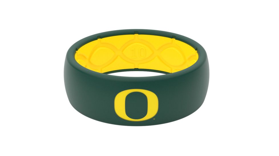 Groove Life Original - Collegiate Oregon Full Logo Silicone Ring, Green, 11, 10374