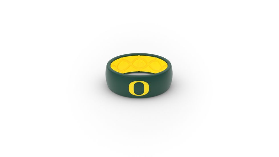 Groove Life Original - Collegiate Oregon Silicone Ring, Green/Yellow, 14 TGV-RNG-OR-CL-OREG-GY-14