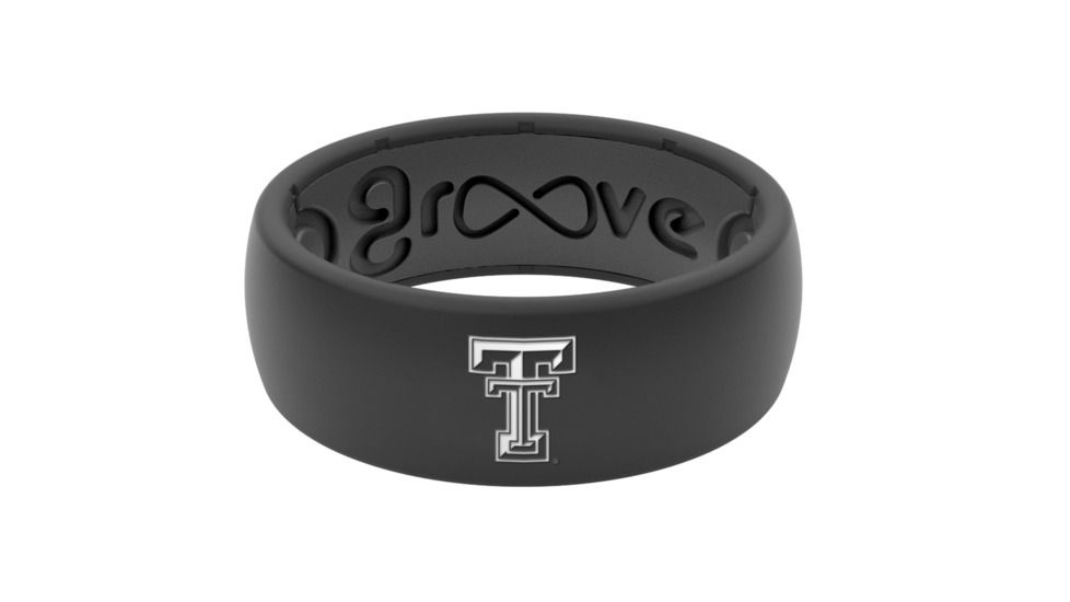 Groove Life Original - Collegiate Texas Tech Silicone Ring, Black, 9, 13004